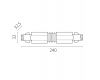 Соединение гибкое к треку 5040xx-(F)/(R) Lightstar Quattro 504157-FR
