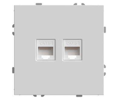 Розетка компьютерная 2-местная RJ-45 Stekker RST00-5111-01 Эмили 49874