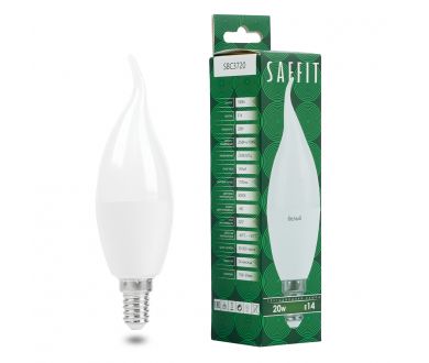 Купить Лампа светодиодная Saffit SBC3720 cвеча на ветру матовая E14 20W 230V 4000K 55275 Лампа светодиодная Saffit SBC3720 cвеча на ветру матовая E14 20W 230V 4000K 55275