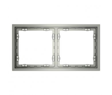 Рамка на 2 поста Voltum S70 VLS100205 (сталь)