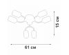 Потолочная люстра Vitaluce V2822-1/6PL