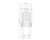 Лампа светодиодная Feron G9 5W 6400K Прямосторонняя Матовая LB-430 25638