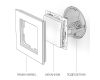 Выключатель одноклавишный проходной Werkel графит рифленый W1112004 4690389158391