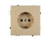 Розетка зк со шторками софт-тач золотой песок Arlight SCT-MEU-SFPL-GD (250V, 16A) 054278(1)