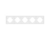 Рамка пластиковая на 5 постов Arlight FRM-TENDO-PL-5-WH 053851