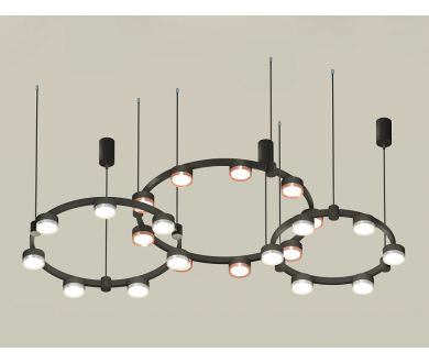 Комплект подвесного светильника Ambrella Light Techno Ring XR92092100 (A9209x3, C9242, C9238, C9232, N8126, N8118)