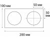 Рамка Italline M01-1020 black