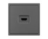 Розетка HDMI софт-тач серый базальт Arlight SCT-MHD1-SFPL-GR 061844(1)