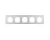 Рамка на 5 постов алюминиевая Arlight FRM-AKIRY-AL-5-SR 049734