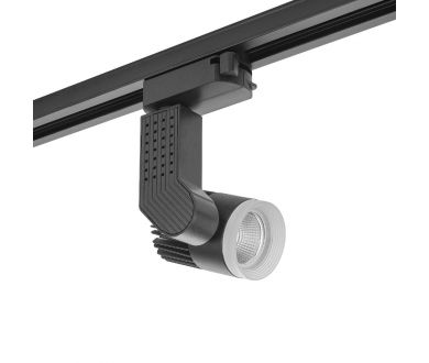 Трековый однофазный светильник AM Group AM332 7W BK 3000K
