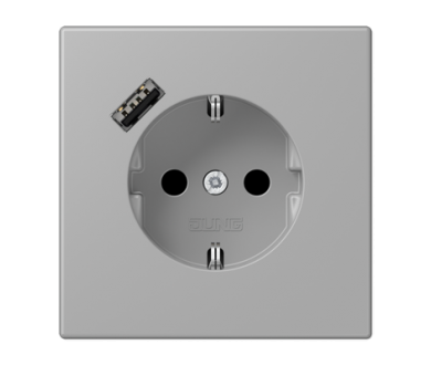 Купить Розетка 2K+З USB Typ A Jung LC1520-18A204 Розетка 2K+З USB Typ A Jung LC1520-18A204