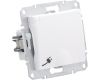 Розетка Schneider Electric Sedna с/з со шторками и крышкой IP44 16A 250V SDN3100321