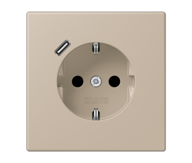 Розетка 2K+З USB Typ C Jung LC1520-18C243