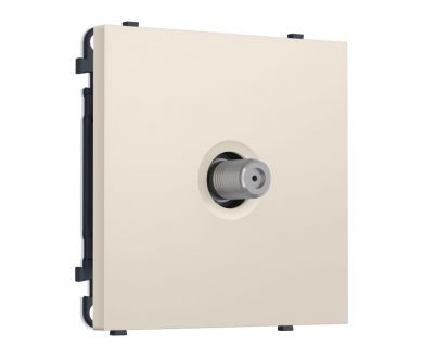 Комплект механизма TV розетки SAT SIGMA Бежевый матовый 5-2400MHz 3.5dB QUANT PRO Ambrella Volt MS333050 (SP3330, PR215)