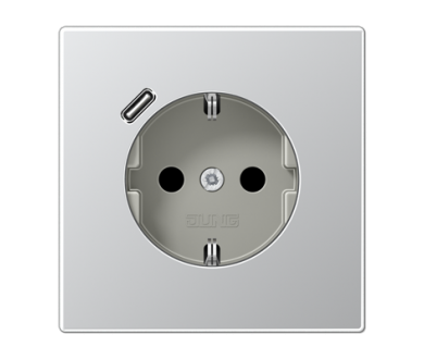 Купить Розетка 2K+З USB Typ C Jung AL1520-18C Розетка 2K+З USB Typ C Jung AL1520-18C