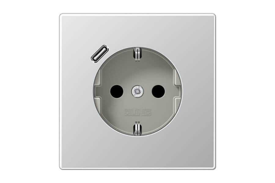 Розетка 2K+З USB Typ C Jung AL1520-18C