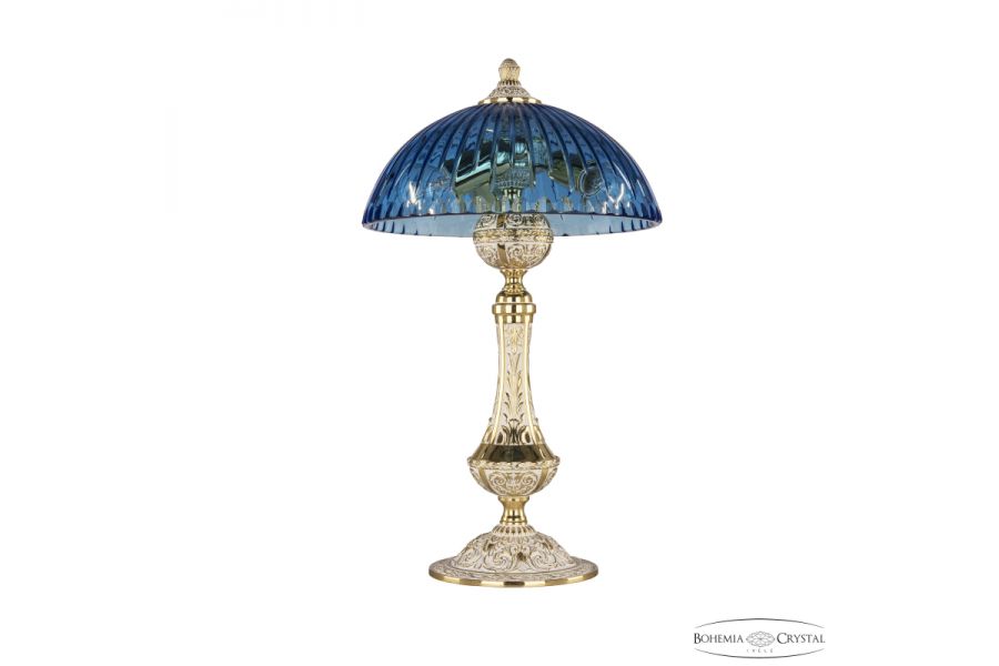 Настольная лампа Bohemia Ivele Crystal Florence 71100L/25 GW Aquamarine/H-1K