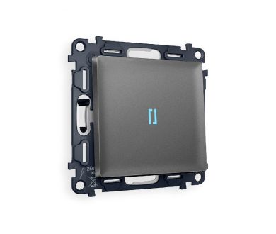 Комплект механизма 1-кл проходного выключателя с подсветкой Ambrella Volt Alfa MA652040