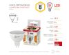 Лампа светодиодная Эра GU5.3 8W 2700K LED MR16-8W-12V-827-GU5.3 Б0049093