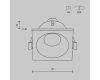 Встраиваемый светильник Maytoni Technical Downlight Zoom DL033-2-01W-1(N)
