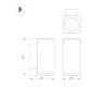 Уличный настенный светильник Arlight LGD-EVO-WALL-TWIN-S100x100-2x12W Warm3000 (GR, 44 deg, 230V) 046195