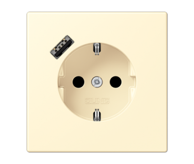 Розетка 2K+З USB Typ A Jung LC1520-18A201