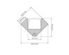 Профиль с экраном Arlight с экраном ALU-D45-2000 ANOD+FROST 018252
