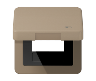 Рамка с подпружиненной крышкой для USB-механизмов Jung CD590KLUSBGB