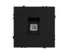 Розетка телефонная софт-тач черный оникс Arlight SCT-MTL1-SFPL-BK (RJ-11, 4C) 054301(1)
