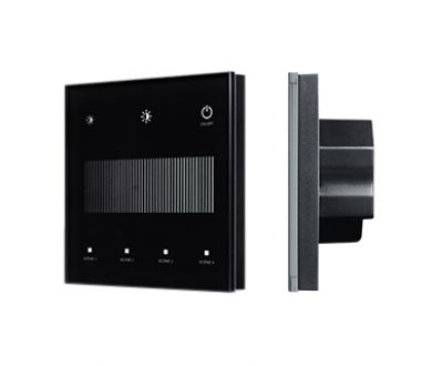 Сенсорная панель Arlight SMART-DALI-301-11-1G-4SC-DT6 Черная (230V, встраиваемая, 2.4G) (IARL, IP20 Пластик) 046560
