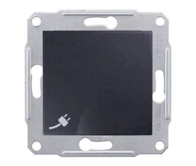 Розетка Schneider Electric Sedna с/з со шторками и крышкой 16A 250V SDN3100170