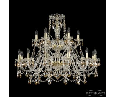 Подвесная люстра Bohemia Ivele Crystal 1411/12+6/360/2d G K721