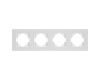 Рамка на 4 поста пластиковая Arlight FRM-PERIO-PL-4-WH 049758