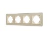 Рамка на 4 поста стеклянная Arlight FRM-OMALI-SFGS-4-GD 049719