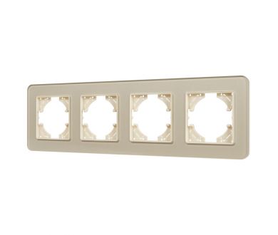 Рамка на 4 поста стеклянная Arlight FRM-OMALI-SFGS-4-GD 049719