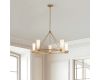 Подвесная люстра Elstead Lighting KRISTY5-DG-OPAL