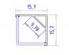Алюминиевый угловой профиль Ambrella Light Alum Profile GP2150AL