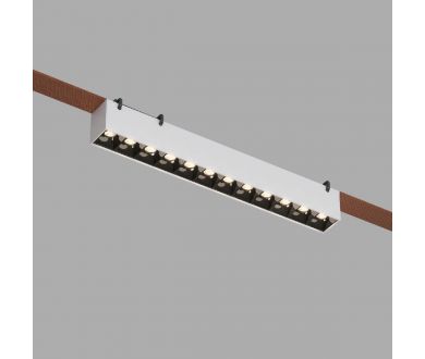Трековый однофазный светильник Denkirs Belty Grill DK5571-WB