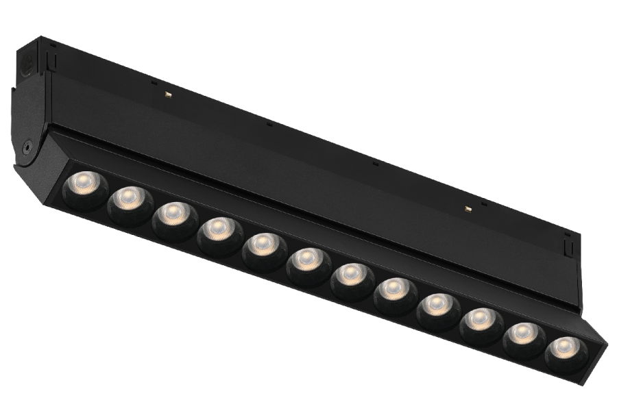 Трековый магнитный светильник iLedex Vision 4822-003-L236-12W-38DG-3000K-BK