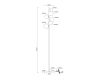 Торшер Arte Lamp Gemini A2243PN-6BK