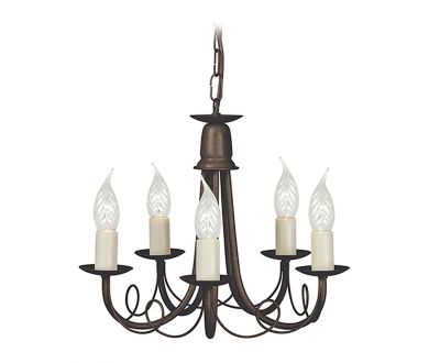 Подвесная люстра Elstead Lighting Minster MN5-BLK-GOLD