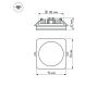 Встраиваемый светильник Arlight LTD-96x96SOL-10W Warm White 3000K 017635