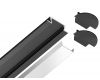 Алюминиевый встраиваемый профиль Ambrella Light Alum Profile GP1001BK