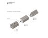 Профиль с экраном Arlight SL-KANT-H10-ROTATE-2000 IRON GREY (Алюминий+пластик) 055331