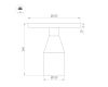 Настольная лампа Arlight SP-CROOD-TAB-R22.5x24-7W Warm3200-MIX (RD-BRG, 140 deg, 230V) (IP20, Травертин) 061732