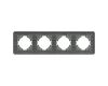 Рамка на 4 поста стеклянная Arlight FRM-OMALI-GS-4-GR 049702