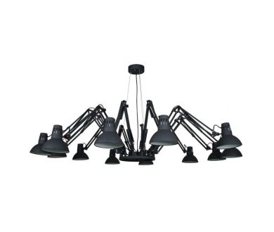 Подвесная люстра Arte Lamp Ragno A2043SP-12BK