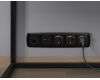 Комплект механизма компьютерной розетки Ambrella Volt RJ-45 (8P8C) CAT6A экранированной с автоматической защитной шторкой OMEGA MO812005 Черный матовый QUANT (OP8120, VM185)