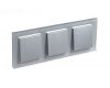 Рамка 3-ая Systeme Electric AtlasDesign Nature Стекло алюминий ATN320303