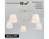 Потолочная люстра Eurosvet Betty 70062/5 белый